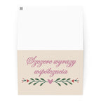 Szczere wyrazy współczucia Polish sympathy Greeting card Greeting card La Vie Bien Szczere wyrazy współczucia Polish sympathy Greeting card