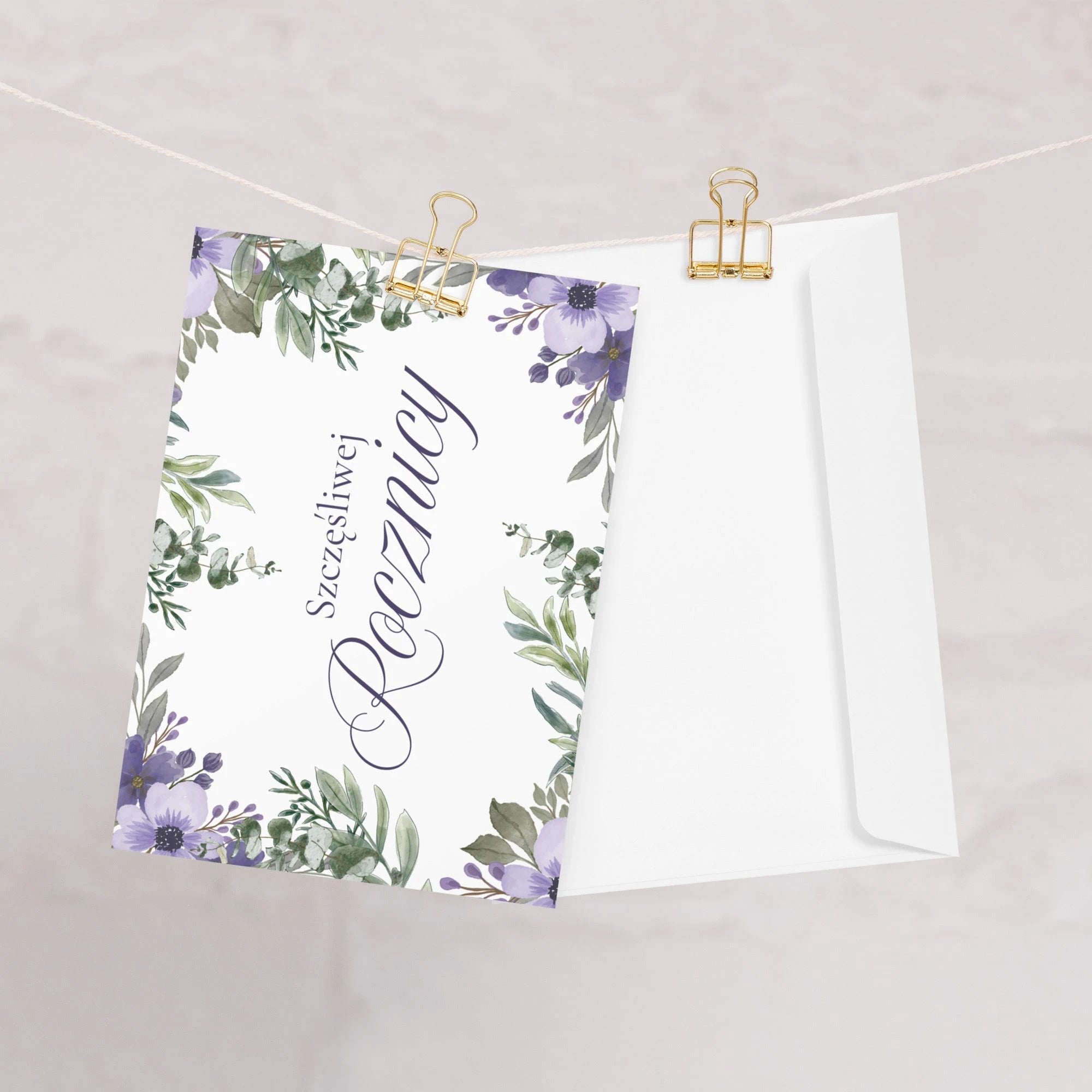 Szczęśliwej Rocznicy Greeting card by La Vie Bien