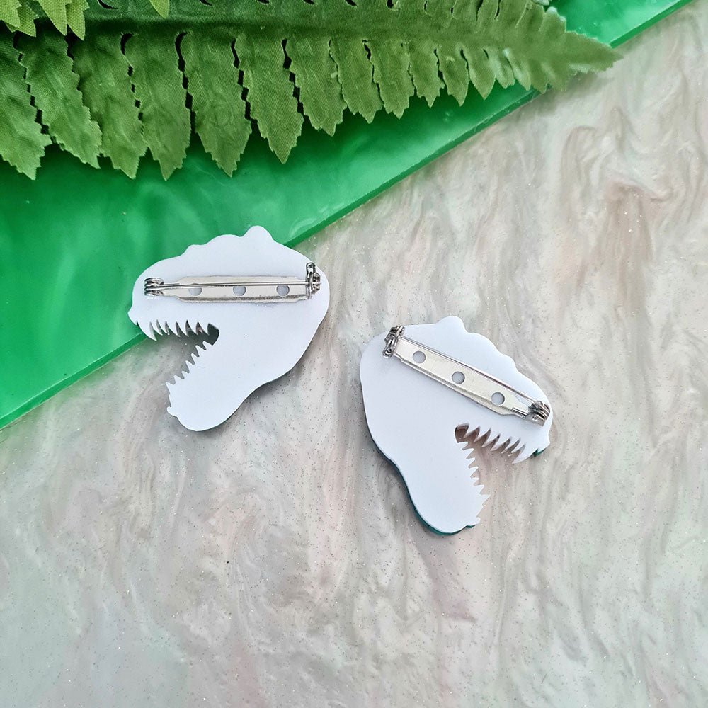 T Rex Dinosaur Brooch Set by Cherryloco Jewellery Brooches La Vie Bien T Rex Dinosaur Brooch Set by Cherryloco Jewellery