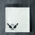 Table Cloth Napkins Set of 4 with Love Embroidery by Vibhsa