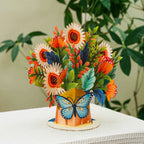 Hugepop Artisan Flower Pop Up Card with Detachable Bouquet by Paper Love