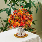 HugePop Pop Up Maple Leaf with Detachable Bouquet by Paper Love