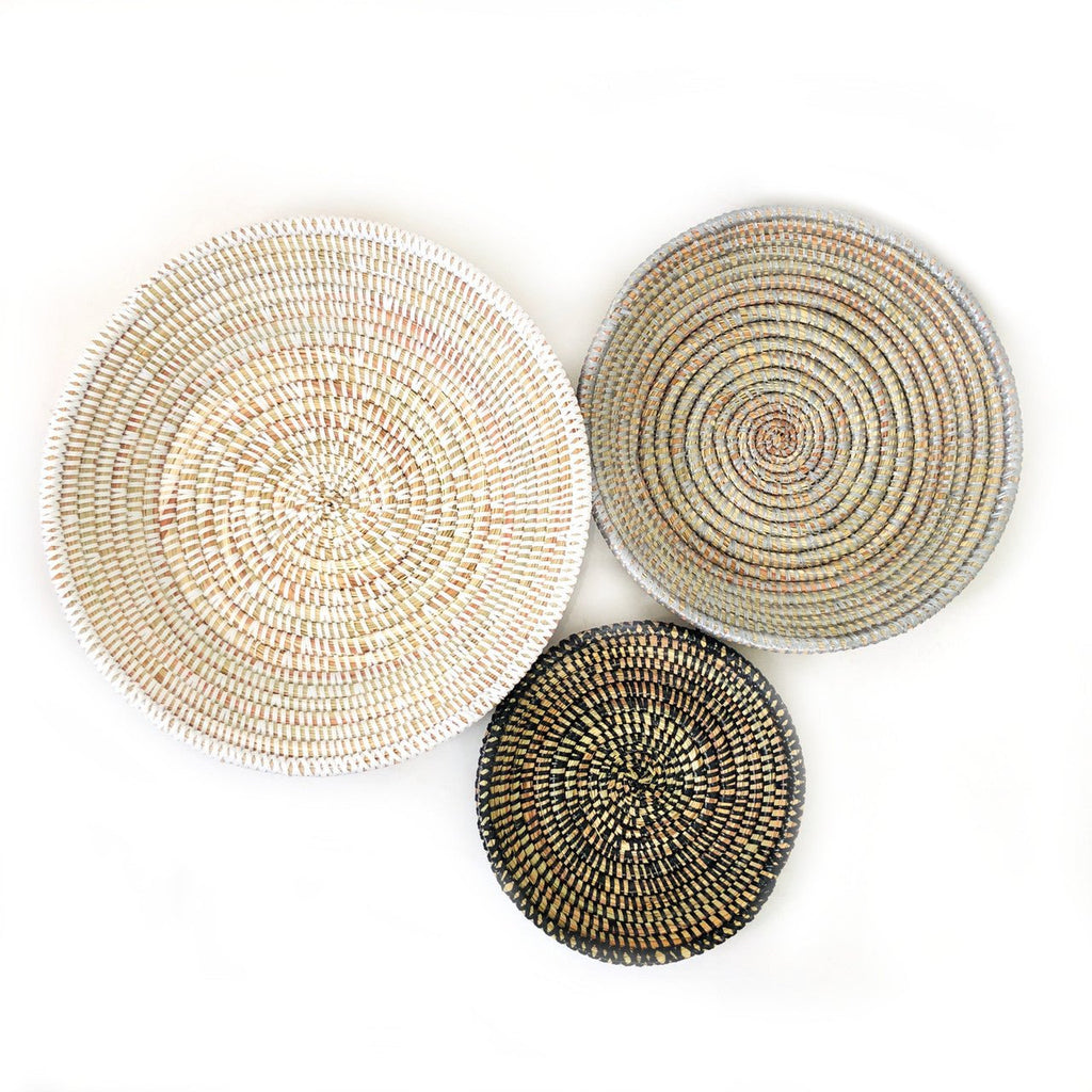 Tabletop Basket Bowl Set - Black/ Grey/ White La Vie Bien Tabletop Basket Bowl Set - Black/ Grey/ White