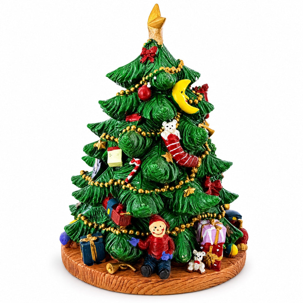 Tabletop Tree Spinning Musical Christmas Figurine Musical Figurines > Tabletop Christmas Trees La Vie Bien Tabletop Tree Spinning Musical Christmas Figurine