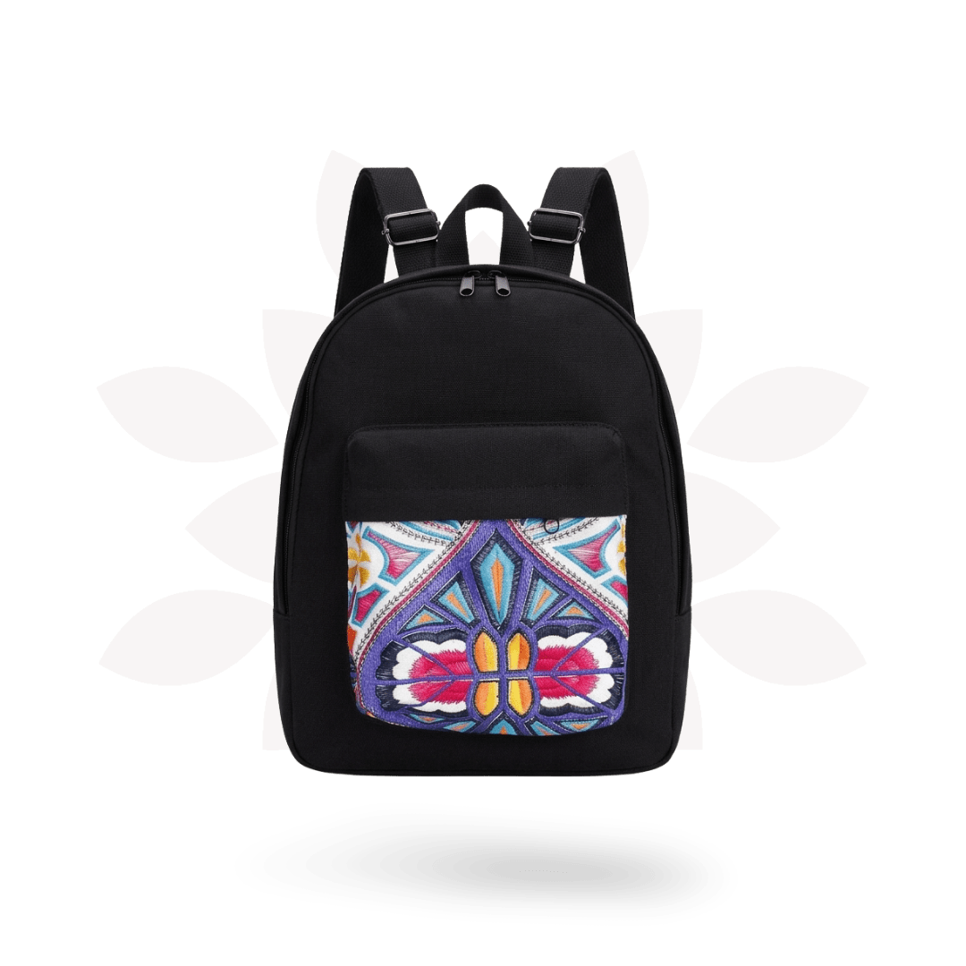 Tahj Embroidered Backpack - Thailand Bags La Vie Bien Tahj Embroidered Backpack - Thailand