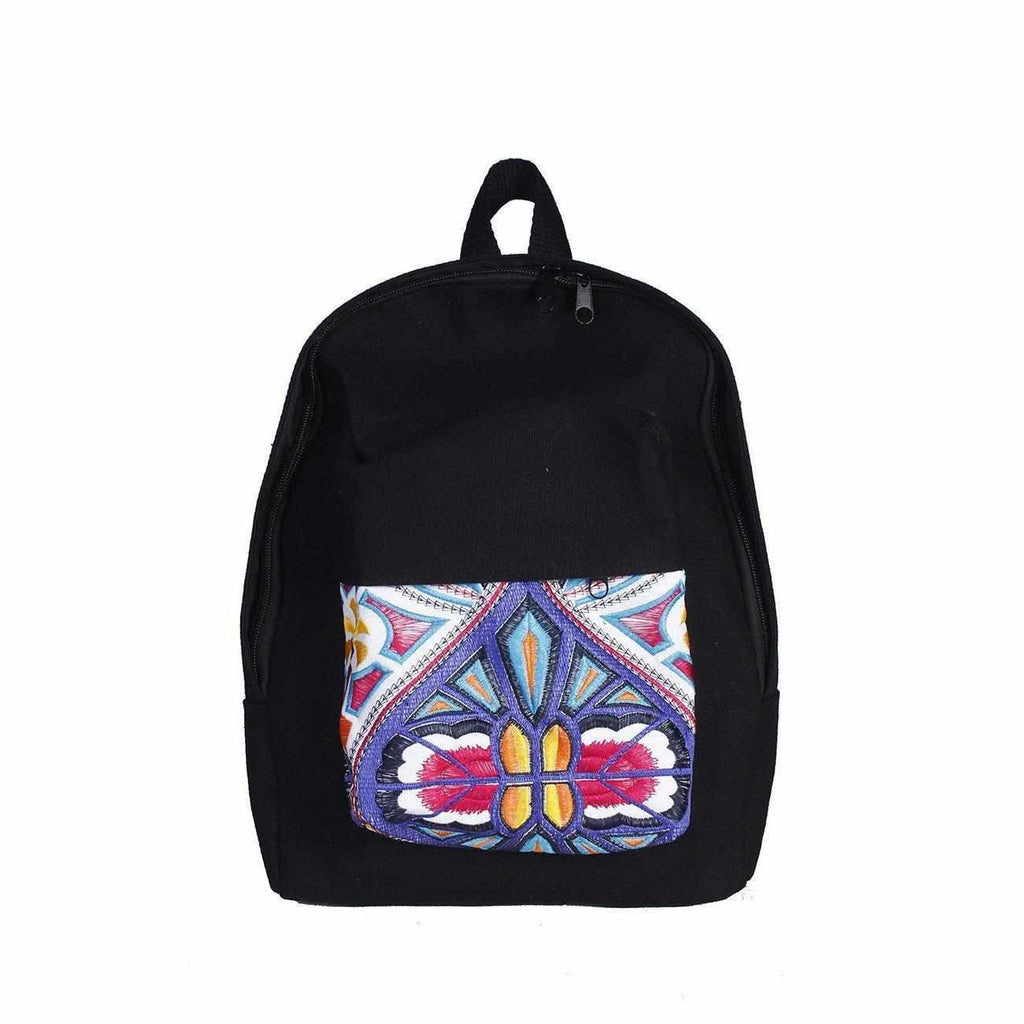 Tahj Embroidered Backpack - Thailand Bags La Vie Bien Tahj Embroidered Backpack - Thailand