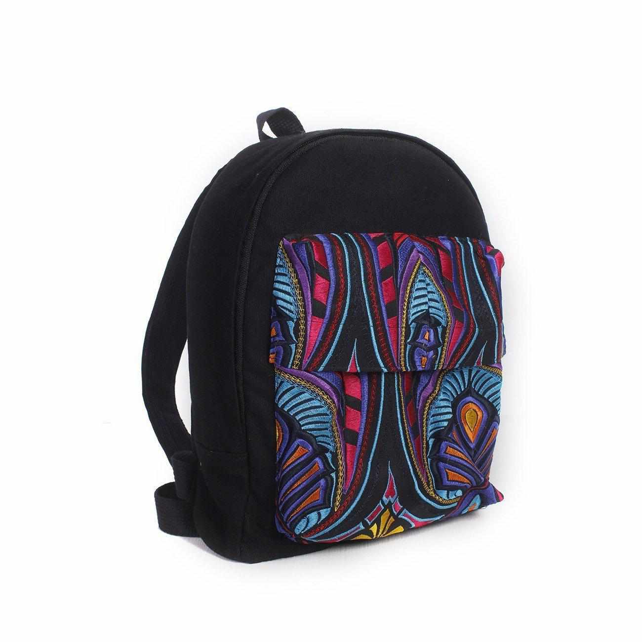 Tahj Embroidered Backpack - Thailand Bags La Vie Bien Tahj Embroidered Backpack - Thailand