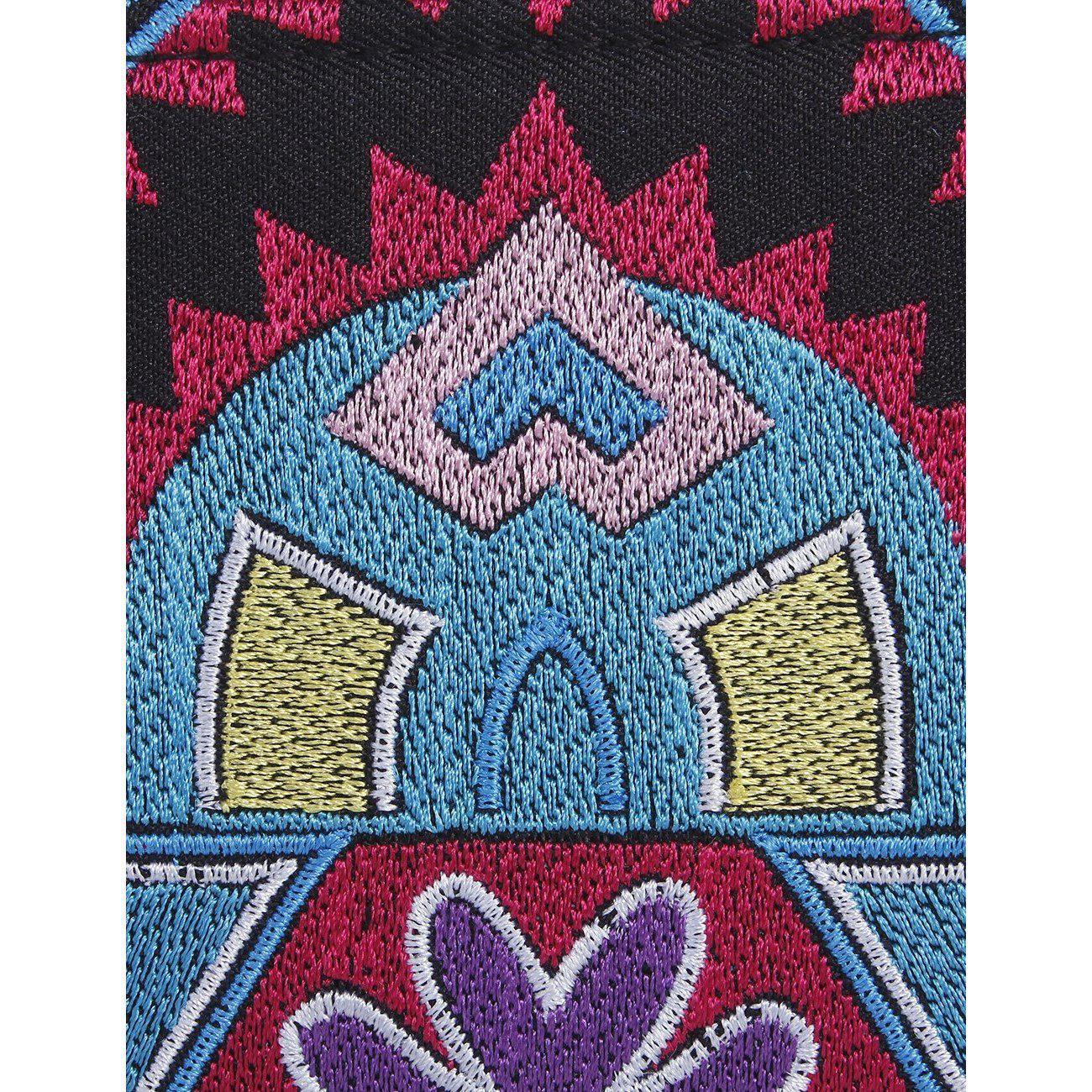 Tahj Embroidered Boho Blue Wallet - Thailand Wallets La Vie Bien Tahj Embroidered Boho Blue Wallet - Thailand