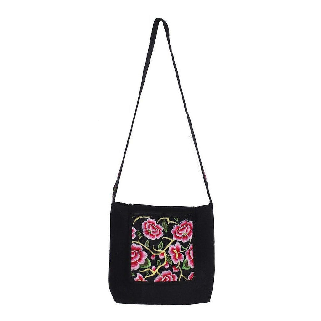 Tahj Embroidered Crossbody Bag - Thailand Bags La Vie Bien Tahj Embroidered Crossbody Bag - Thailand