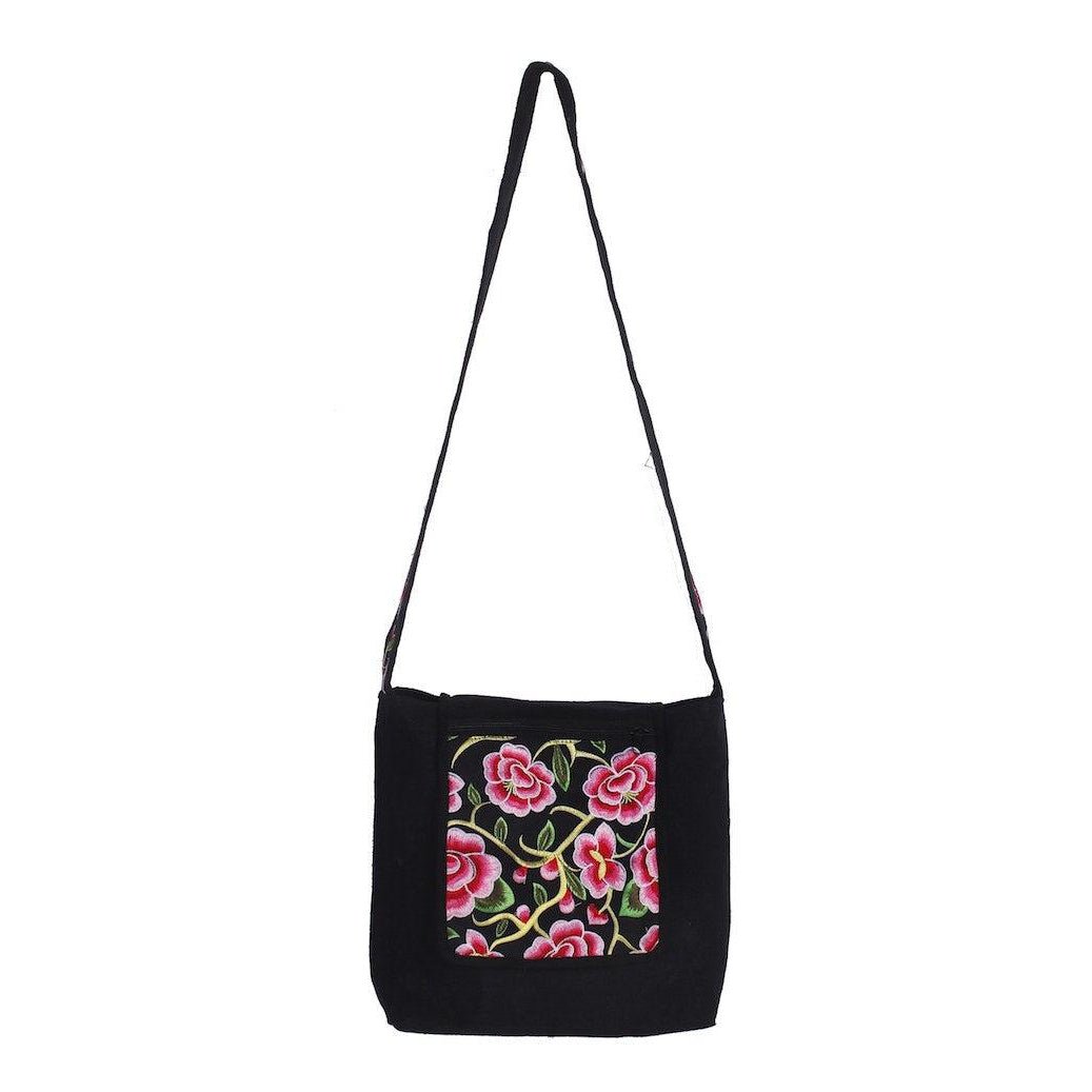 Tahj Embroidered Crossbody Bag - Thailand Bags La Vie Bien Tahj Embroidered Crossbody Bag - Thailand