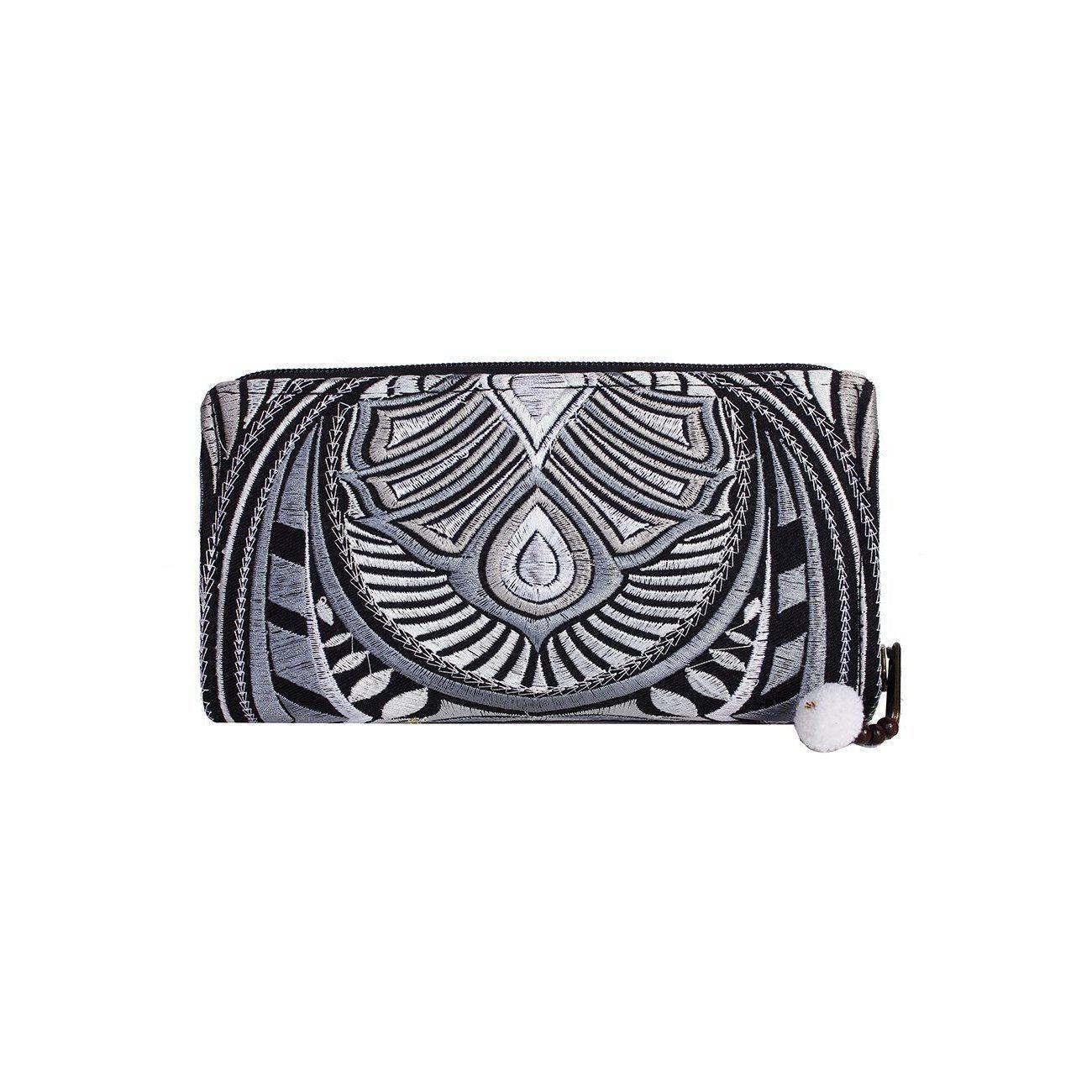 Tahj Embroidered Hmong Wallet - Thailand Bags La Vie Bien Tahj Embroidered Hmong Wallet - Thailand