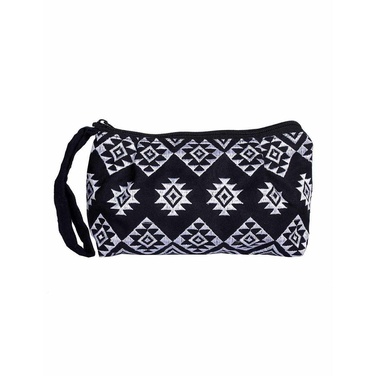 Tahj Small Embroidered Wristlet - Thailand Bags La Vie Bien Tahj Small Embroidered Wristlet - Thailand