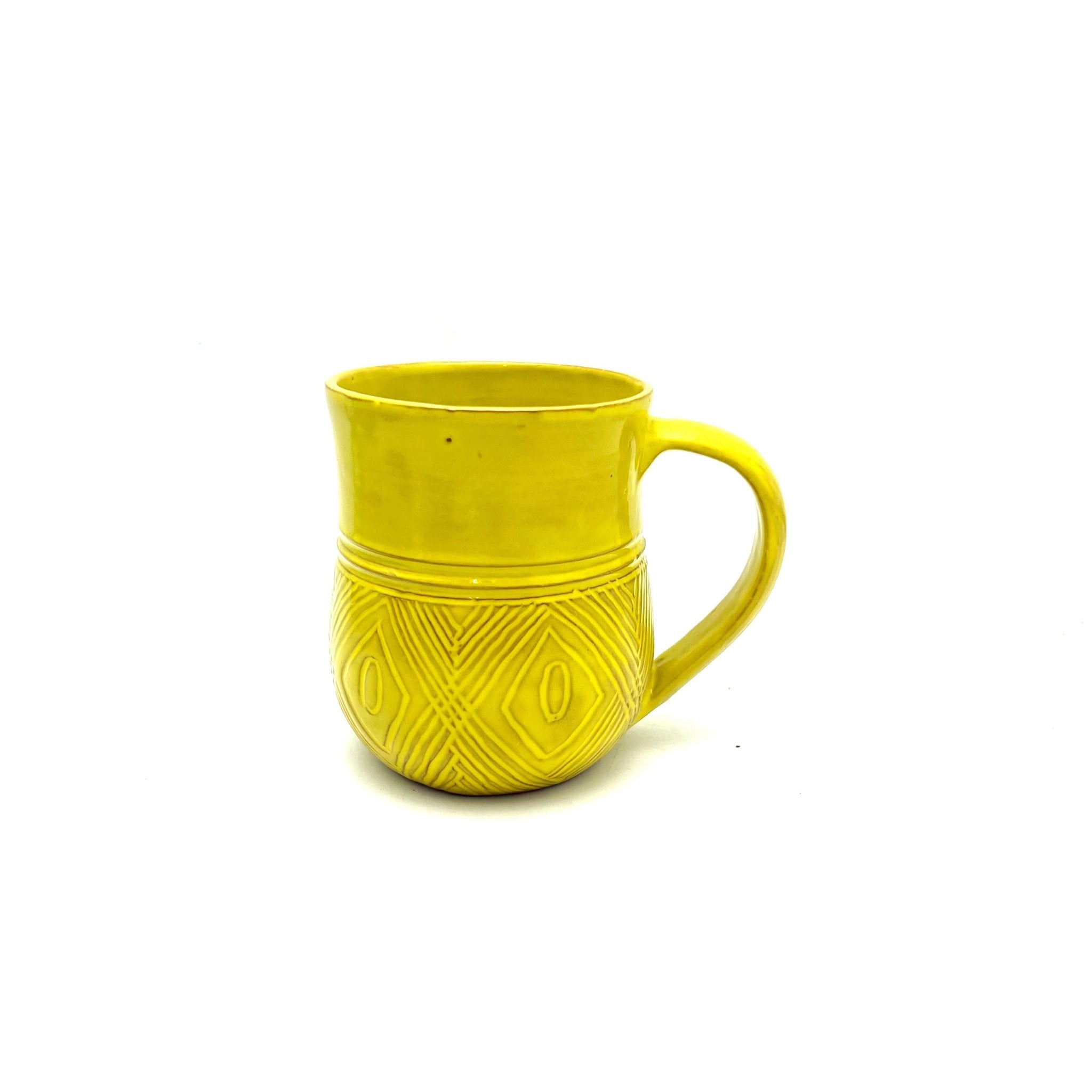 Taino Mug - Yellow Mugs La Vie Bien Taino Mug - Yellow