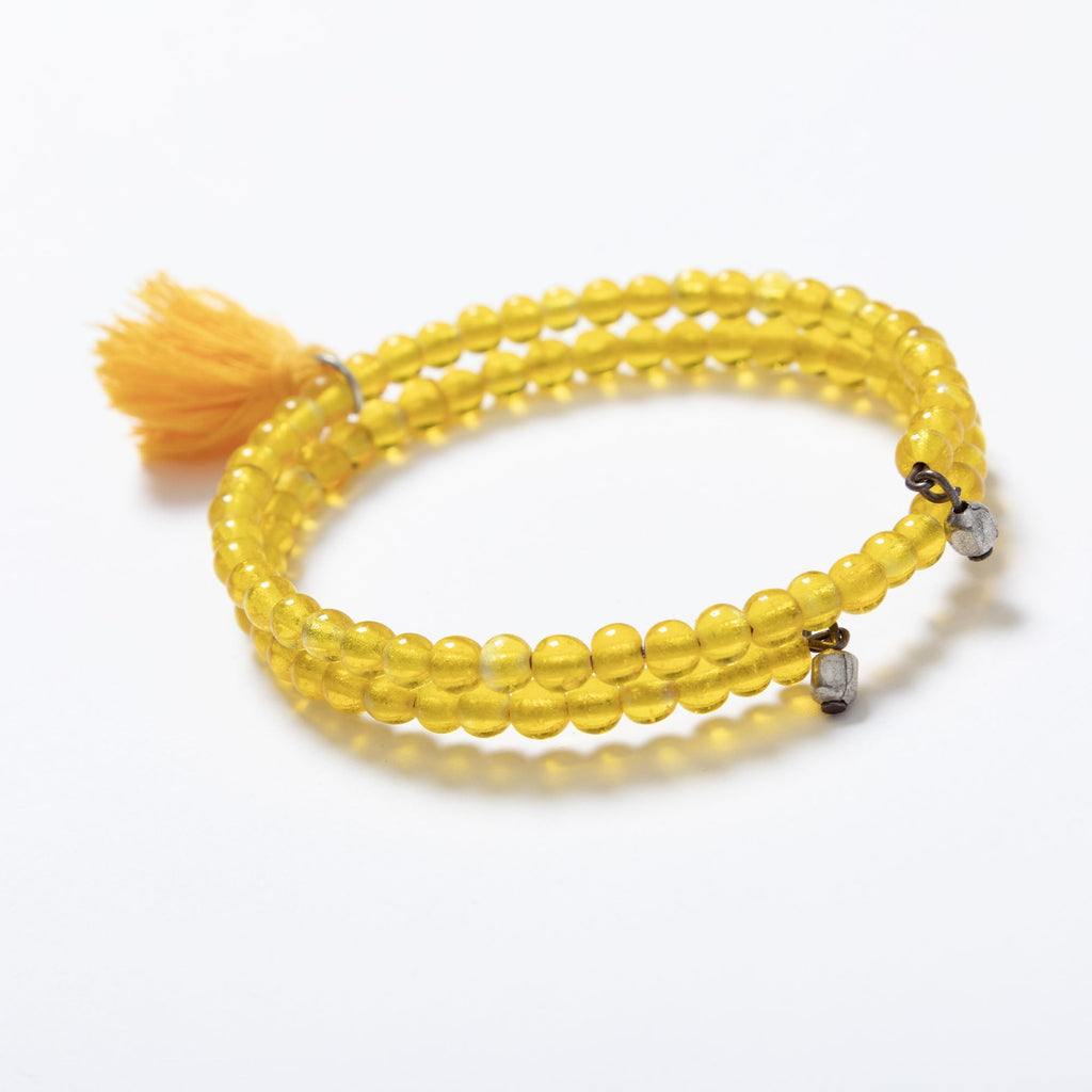 Taj Tassel Glass Bead Bracelet Bracelets - Fashion La Vie Bien Taj Tassel Glass Bead Bracelet