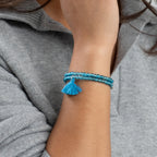 Taj Tassel Glass Bead Bracelet Bracelets - Fashion La Vie Bien Taj Tassel Glass Bead Bracelet