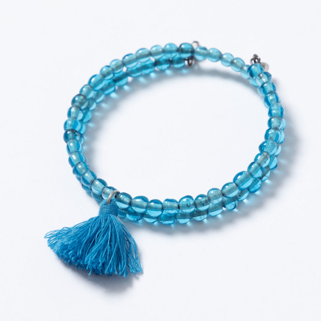 Taj Tassel Glass Bead Bracelet Bracelets - Fashion La Vie Bien Taj Tassel Glass Bead Bracelet