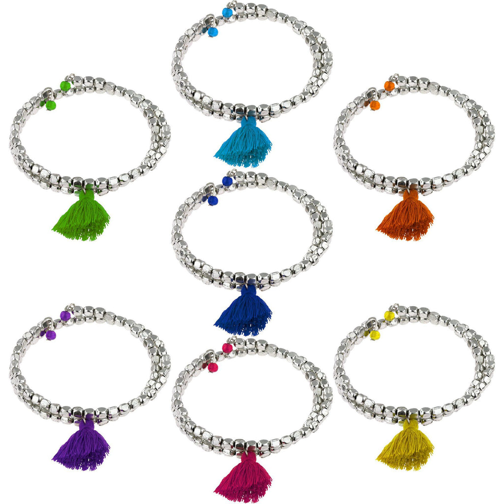 Taj Tassel Metal Bead Bracelet Bracelets - Fashion La Vie Bien Taj Tassel Metal Bead Bracelet