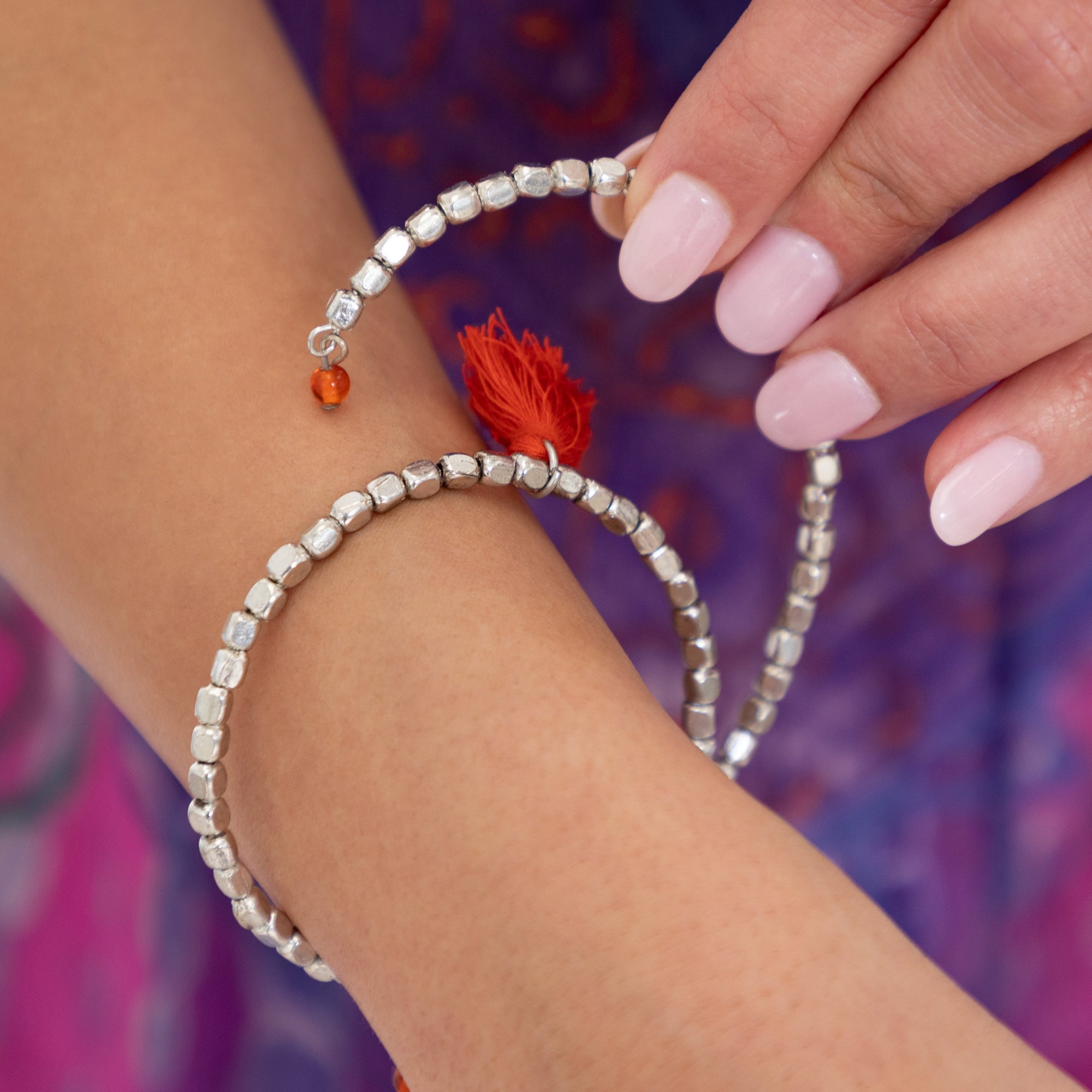 Taj Tassel Metal Bead Bracelet Bracelets - Fashion La Vie Bien Taj Tassel Metal Bead Bracelet