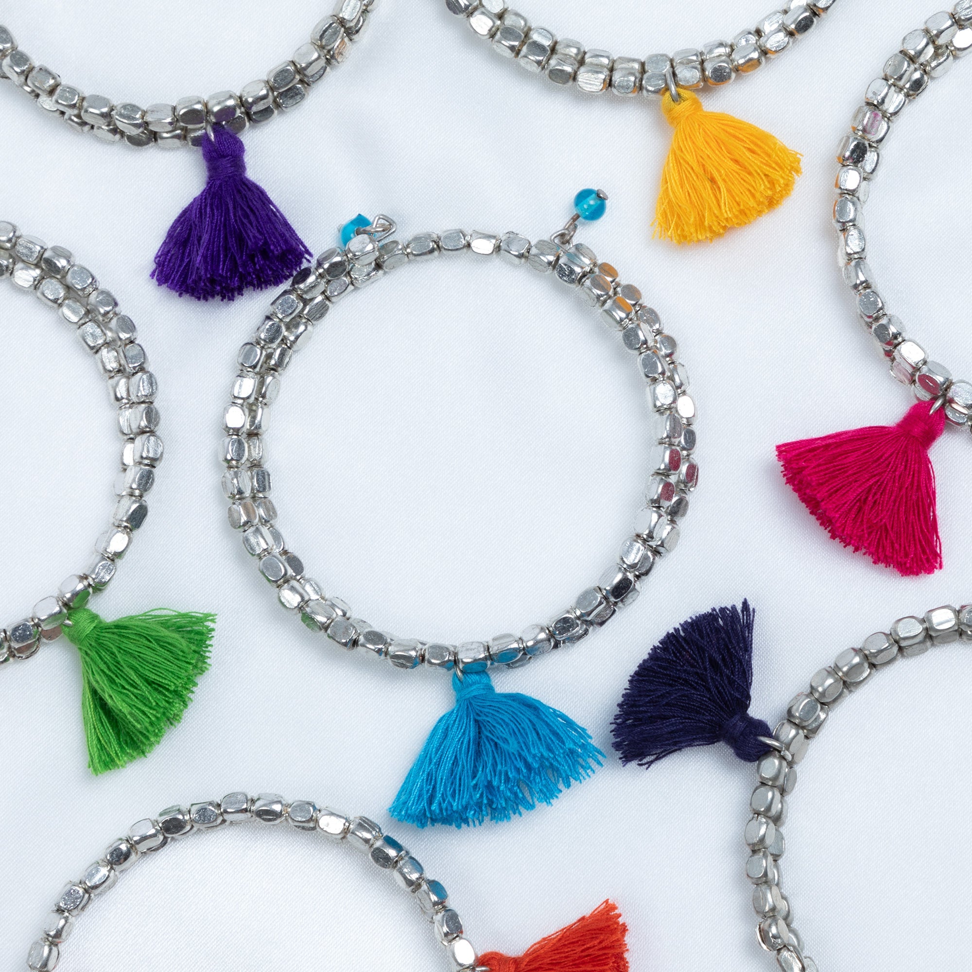 Taj Tassel Metal Bead Bracelet Bracelets - Fashion La Vie Bien Taj Tassel Metal Bead Bracelet