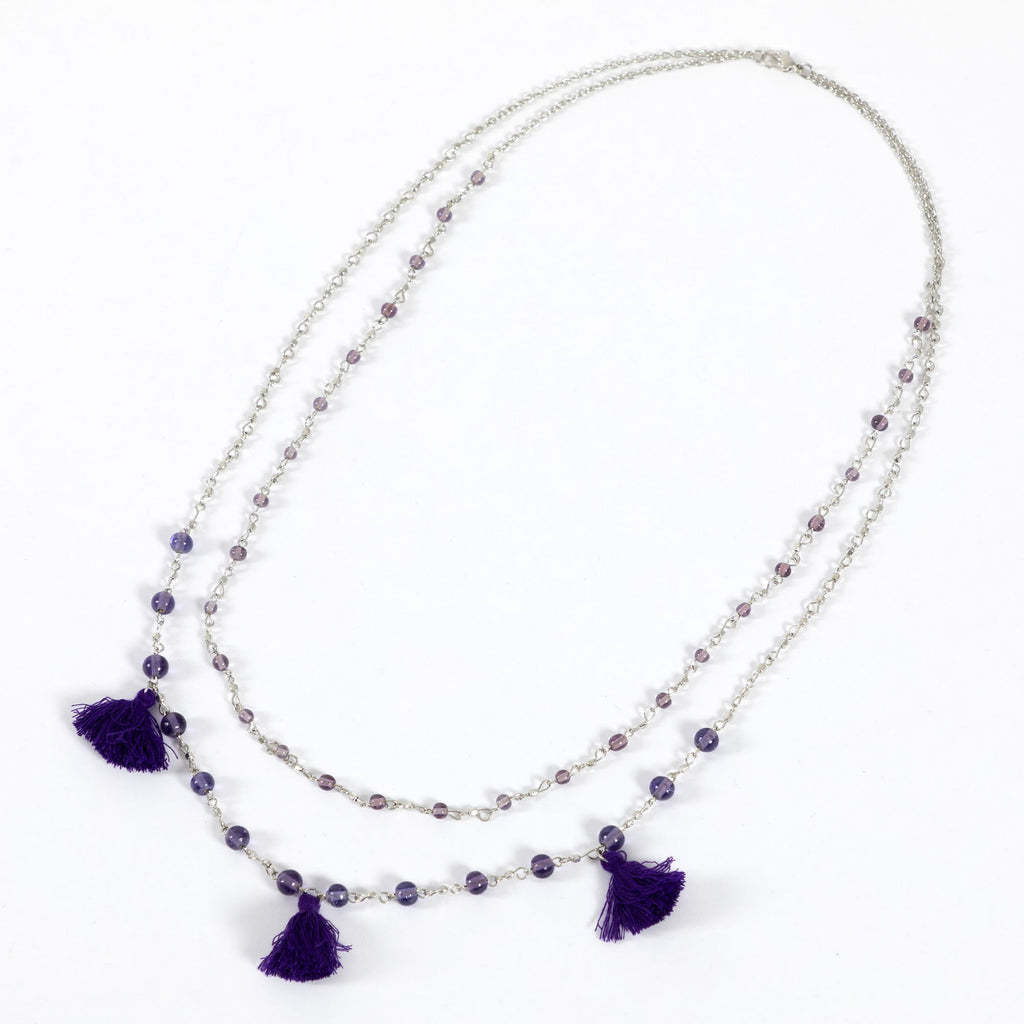 Taj Tassel Necklace Necklaces - Fashion La Vie Bien Taj Tassel Necklace