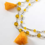 Taj Tassel Necklace Necklaces - Fashion La Vie Bien Taj Tassel Necklace