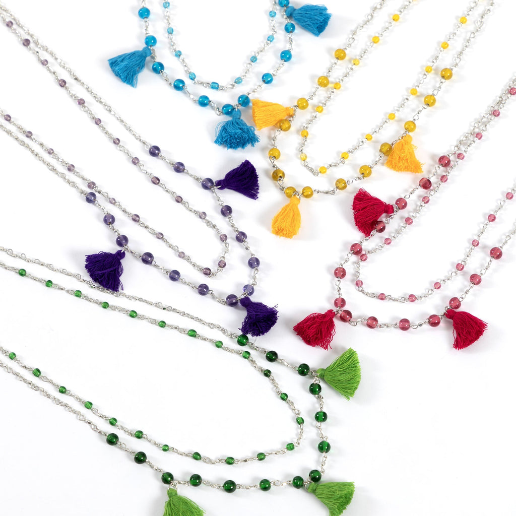 Taj Tassel Necklace Necklaces - Fashion La Vie Bien Taj Tassel Necklace