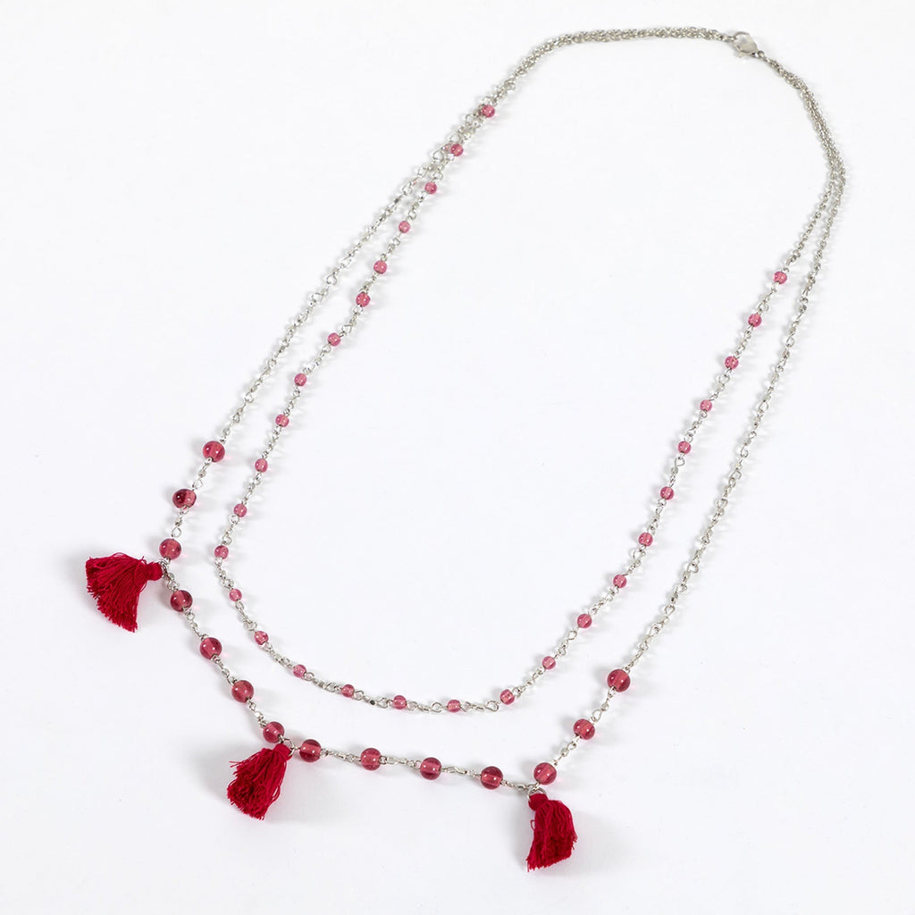 Taj Tassel Necklace Necklaces - Fashion La Vie Bien Taj Tassel Necklace