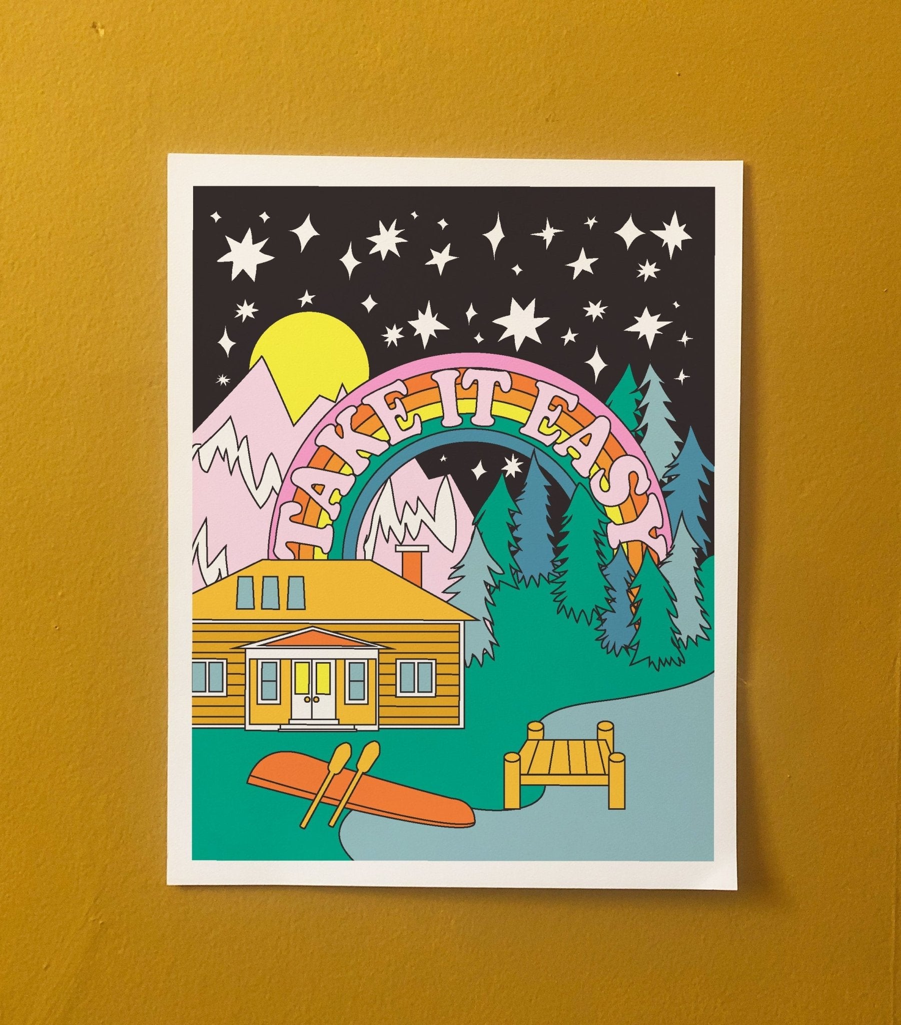 Take It Easy 11x14 Art Print Art Prints La Vie Bien Take It Easy 11x14 Art Print