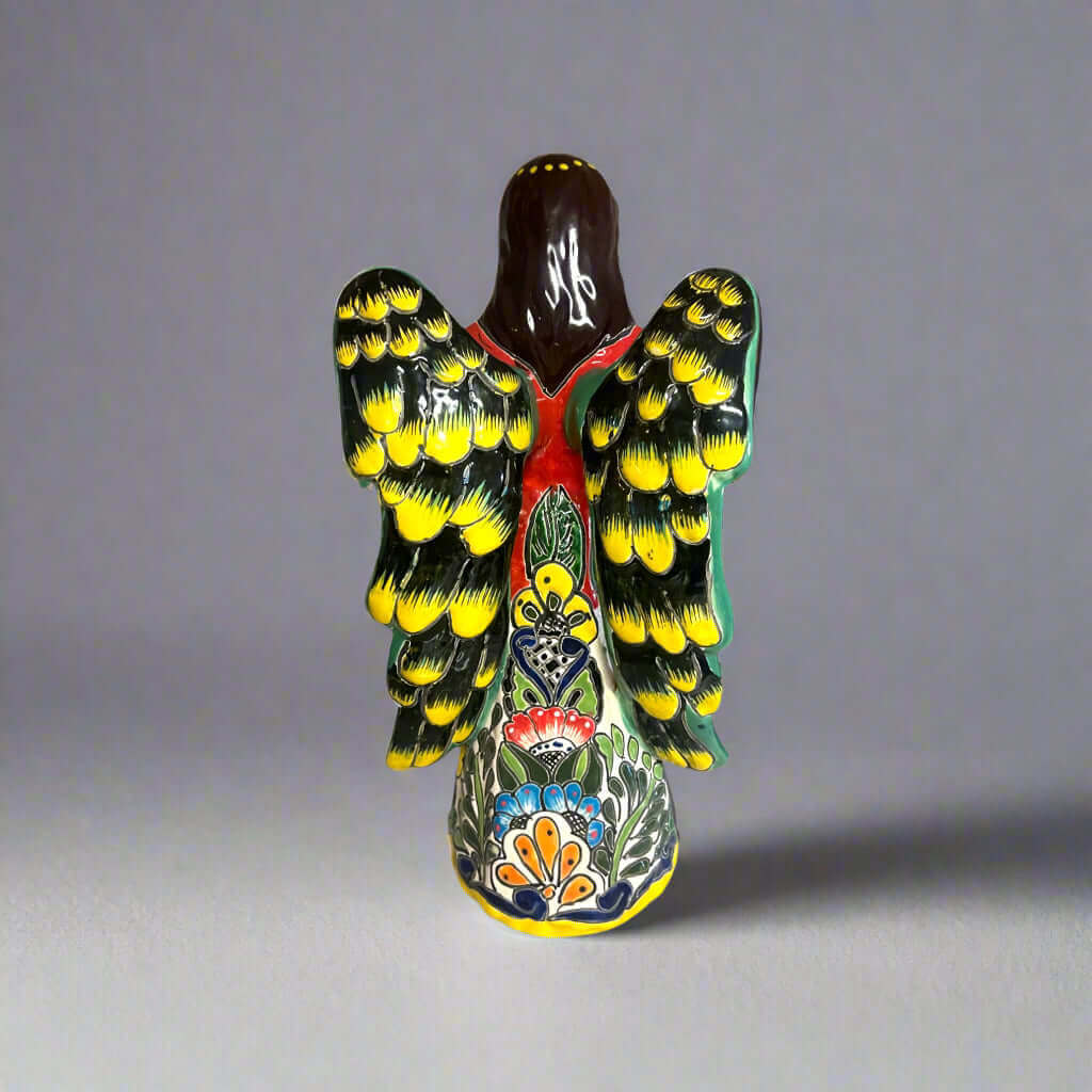 Talavera Angel Statue | Hand - Painted Mexican Ceramic Figurine Talavera Statue La Vie Bien Talavera Angel Statue | Hand - Painted Mexican Ceramic Figurine