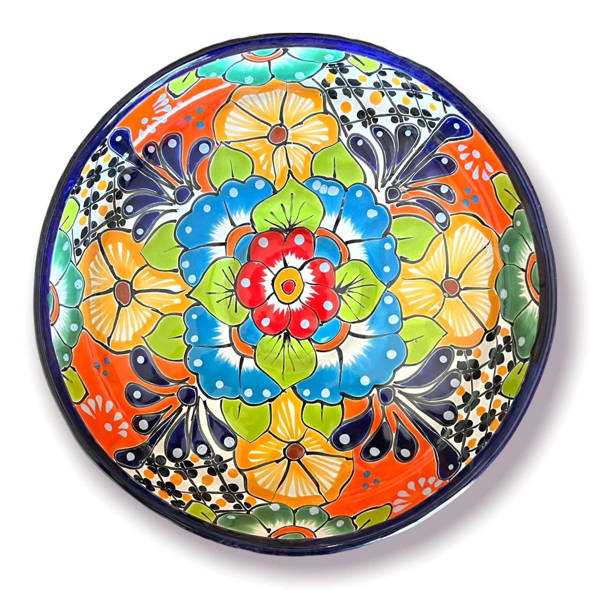 Talavera Appetizer Tray Set | Mexican Hand Painted Pottery Talavera Appetizer Tray La Vie Bien Talavera Appetizer Tray Set | Mexican Hand Painted Pottery
