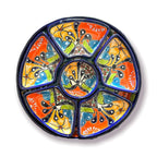Talavera Appetizer Tray Set | Mexican Hand Painted Pottery Talavera Appetizer Tray La Vie Bien Talavera Appetizer Tray Set | Mexican Hand Painted Pottery