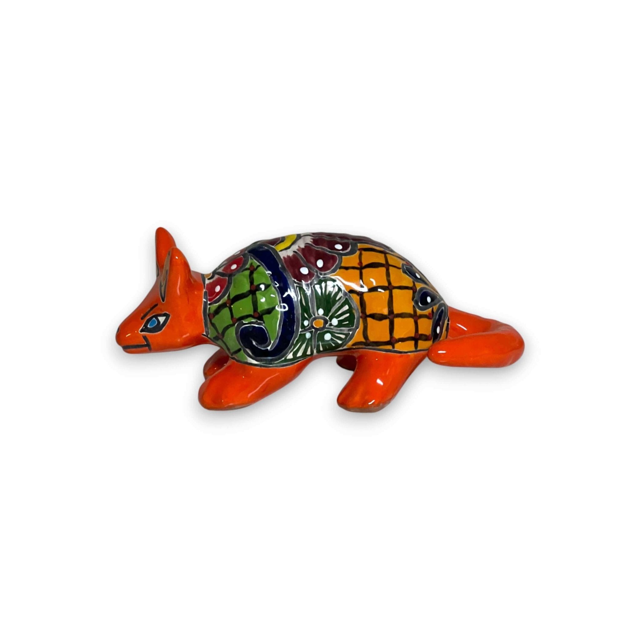 Talavera Armadillo Figurine | Hand-Painted Mexican Decor Talavera Figurine La Vie Bien Talavera Armadillo Figurine | Hand-Painted Mexican Decor