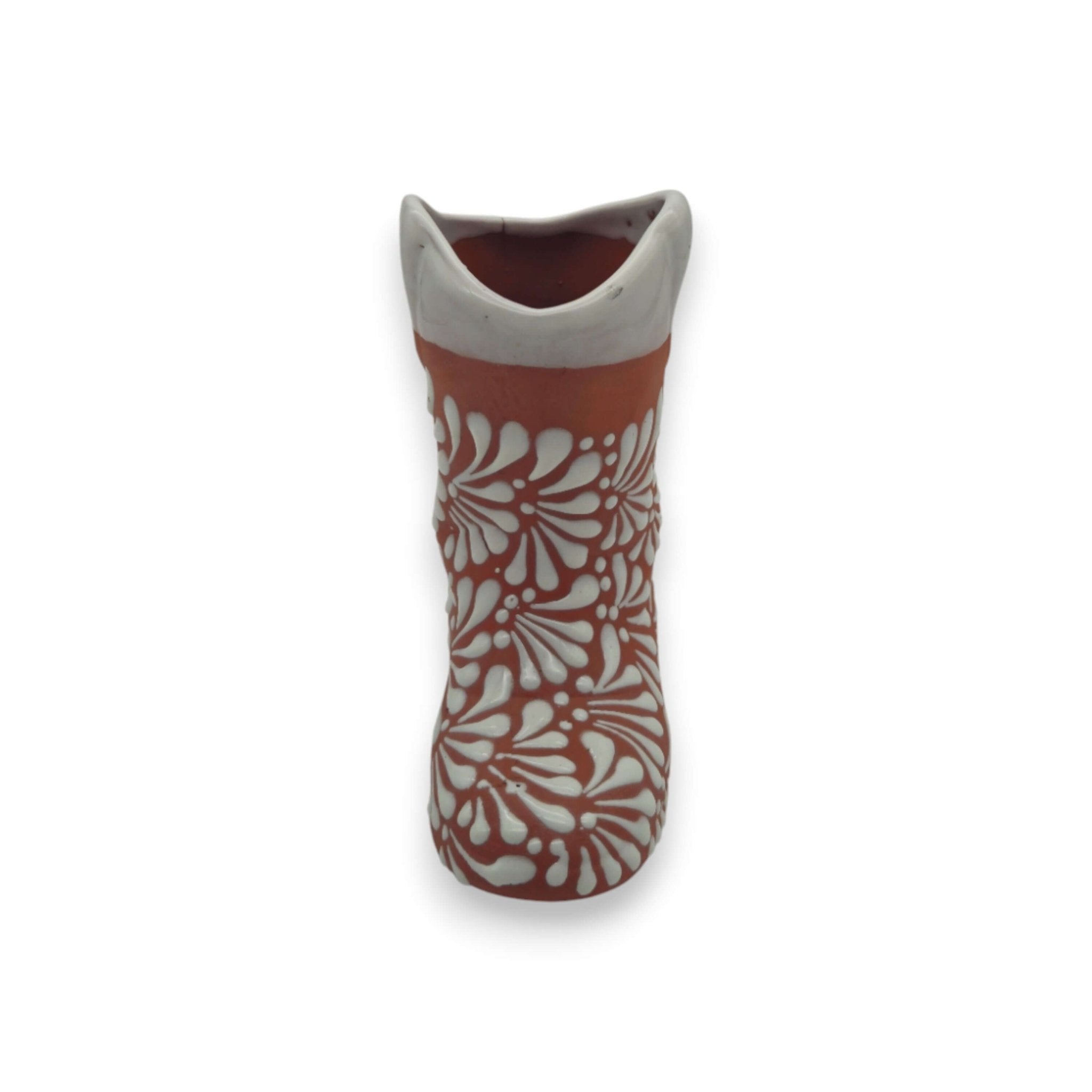 Talavera Boot Planter | Hand - Painted Mexican Pottery Accent Talavera Planter La Vie Bien Talavera Boot Planter | Hand - Painted Mexican Pottery Accent