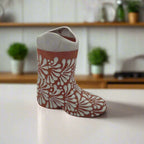 Talavera Boot Planter | Hand - Painted Mexican Pottery Accent Talavera Planter La Vie Bien Talavera Boot Planter | Hand - Painted Mexican Pottery Accent