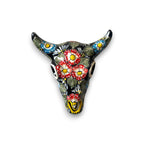 Talavera Bull Skull Wall Decor | Handmade Mexican Longhorn Art Talavera Wall Art La Vie Bien Talavera Bull Skull Wall Decor | Handmade Mexican Longhorn Art