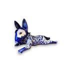 Talavera Bull Terrier Statue | Hand-Painted Colorful Dog Sculpture Talavera Statue La Vie Bien Talavera Bull Terrier Statue | Hand-Painted Colorful Dog Sculpture