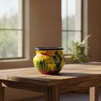 Talavera Cactus Planter | Yellow Desert Design Talavera Planter La Vie Bien Talavera Cactus Planter | Yellow Desert Design