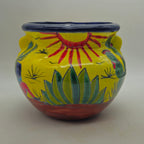 Talavera Cactus Planter | Yellow Desert Design