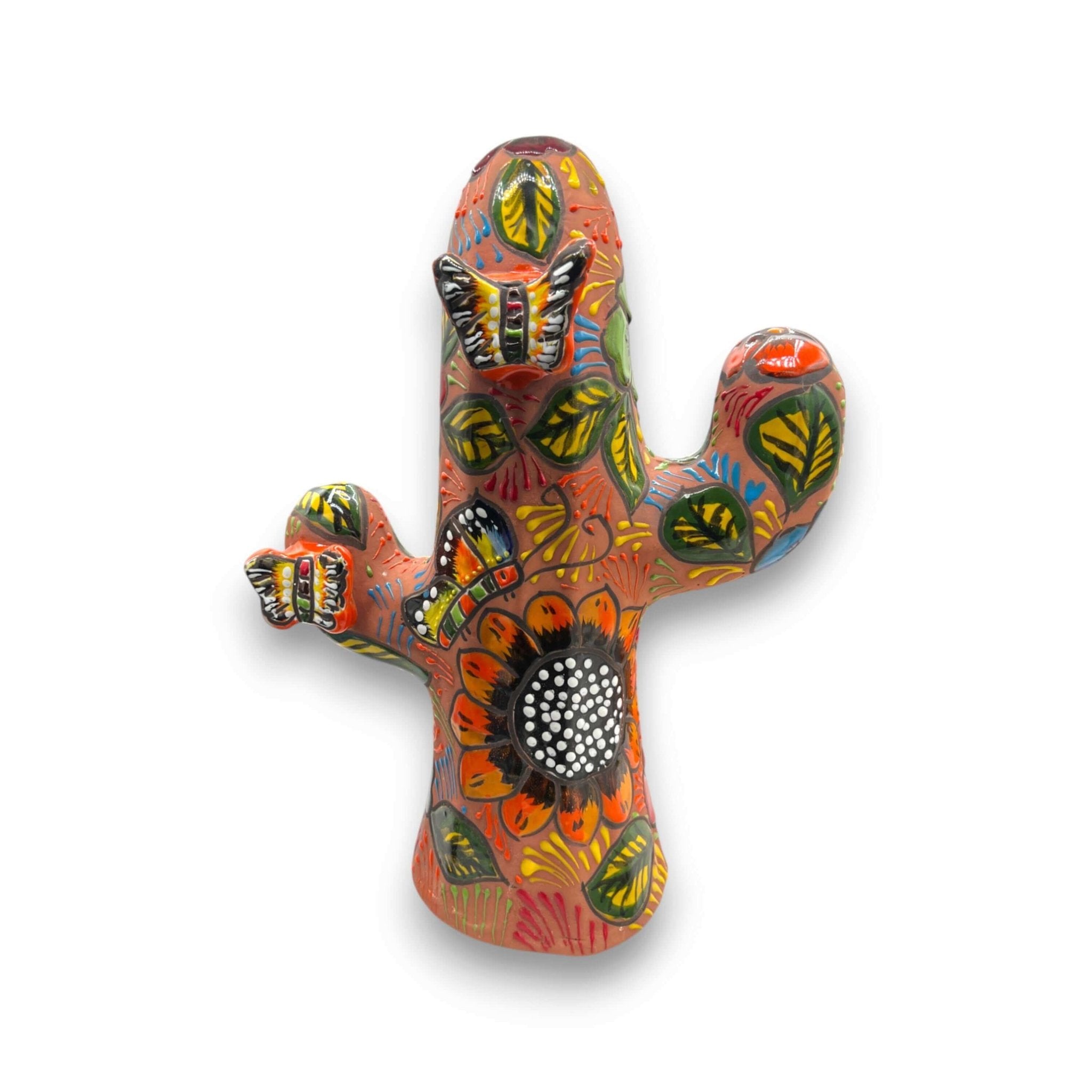 Talavera Cactus Statue | Colorful Handmade Mexican Art Talavera Statue La Vie Bien Talavera Cactus Statue | Colorful Handmade Mexican Art