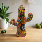 Talavera Cactus Statue | Colorful Handmade Mexican Art Talavera Statue La Vie Bien Talavera Cactus Statue | Colorful Handmade Mexican Art