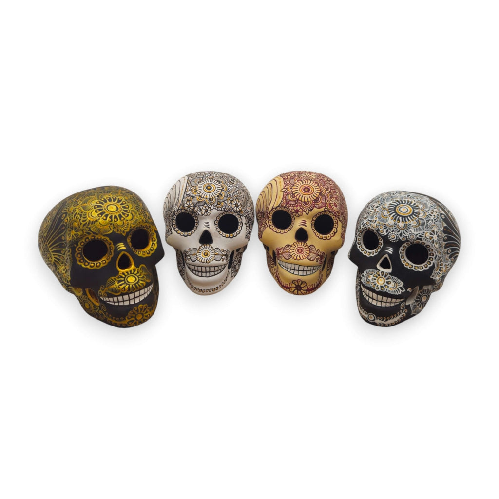 Talavera Calavera Skull | Hand-Painted Ceramic Decor Guerrero Statue La Vie Bien Talavera Calavera Skull | Hand-Painted Ceramic Decor