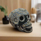 Talavera Calavera Skull | Hand-Painted Ceramic Decor Guerrero Statue La Vie Bien Talavera Calavera Skull | Hand-Painted Ceramic Decor