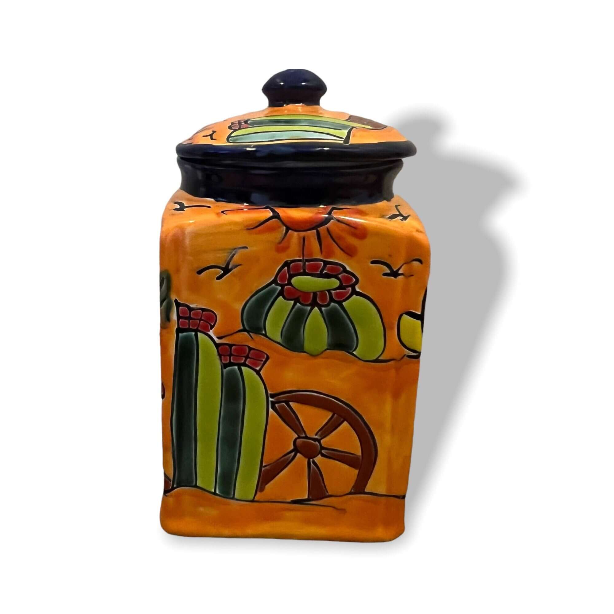 Talavera Canister Set | Colorful Handmade Panchito Pottery Talavera Canister Set La Vie Bien Talavera Canister Set | Colorful Handmade Panchito Pottery