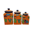 Talavera Canister Set | Colorful Handmade Panchito Pottery Talavera Canister Set La Vie Bien Talavera Canister Set | Colorful Handmade Panchito Pottery