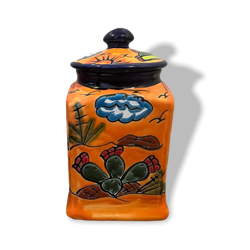 Talavera Canister Set | Colorful Handmade Panchito Pottery Talavera Canister Set La Vie Bien Talavera Canister Set | Colorful Handmade Panchito Pottery