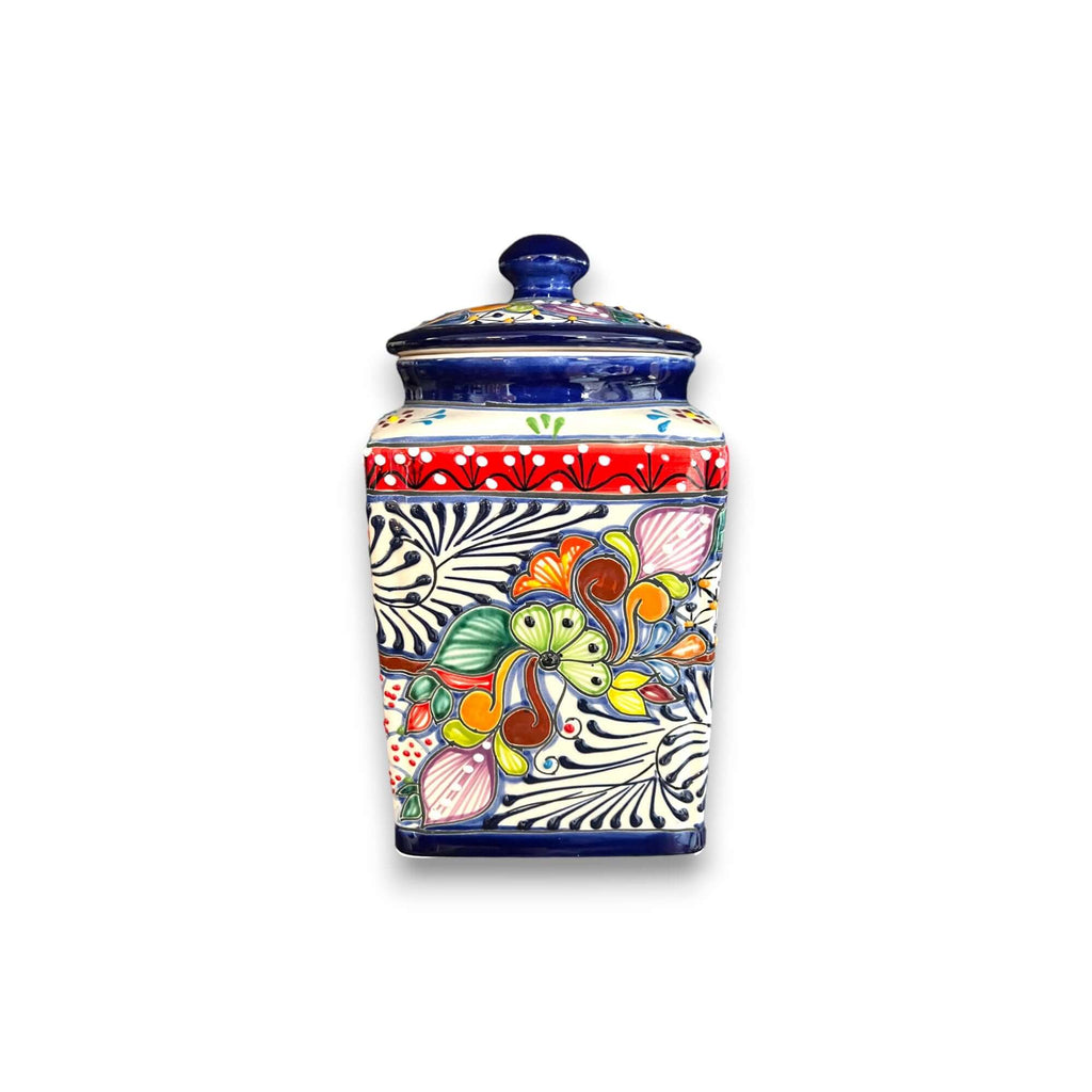 Talavera Canister Set | Dark Blue Mexican Kitchen Storage Jars Talavera Canister Set La Vie Bien Talavera Canister Set | Dark Blue Mexican Kitchen Storage Jars