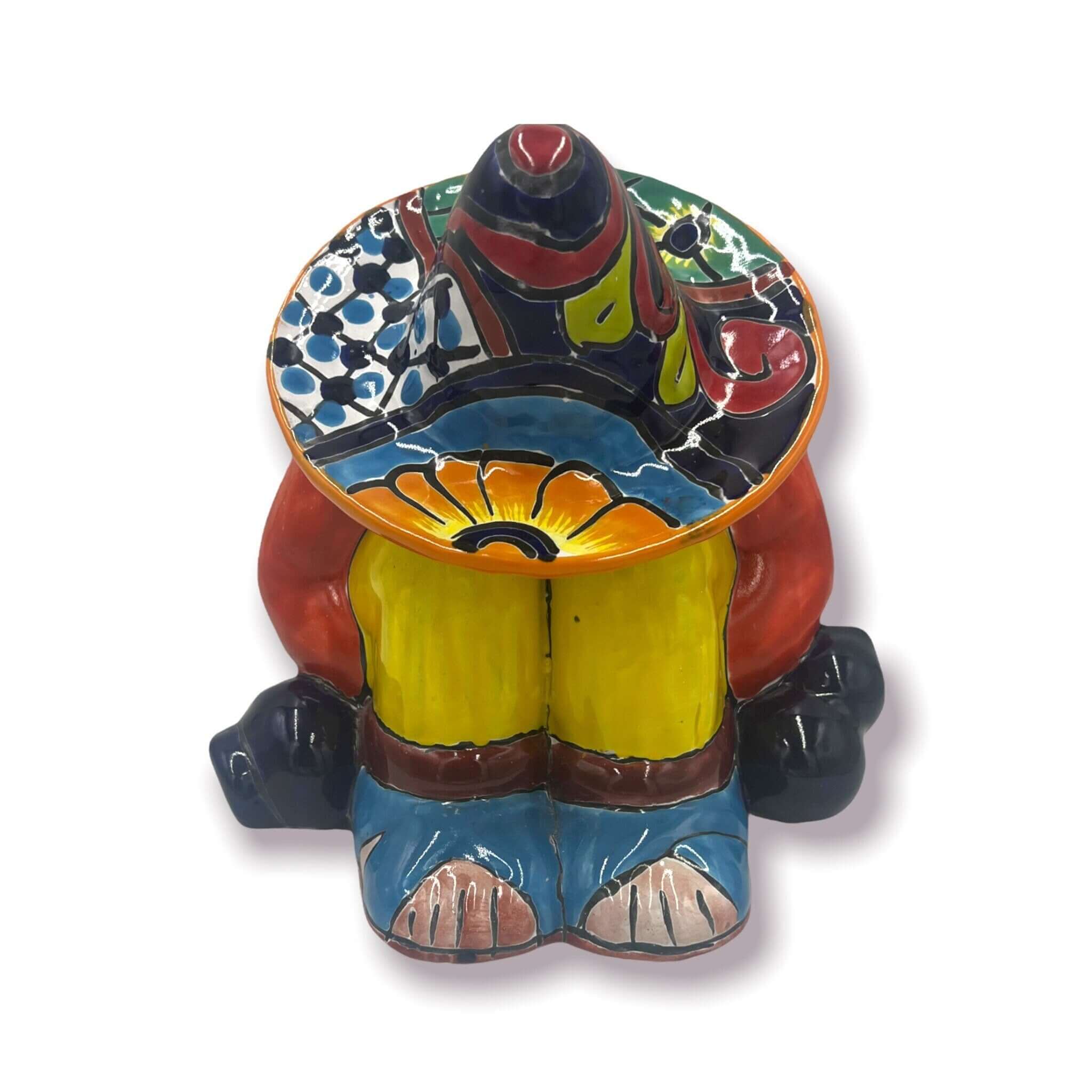 Talavera Canister with Lid | Sleeping Panchito Mexican Pottery Jar Talavera Canister Set La Vie Bien Talavera Canister with Lid | Sleeping Panchito Mexican Pottery Jar