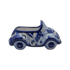 Talavera Car Planter | Small Blue & White Handmade Ceramic Pot Talavera Planter La Vie Bien Talavera Car Planter | Small Blue & White Handmade Ceramic Pot