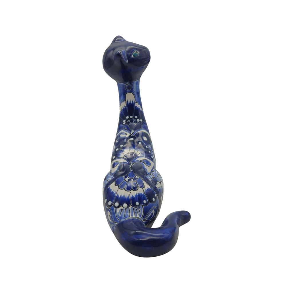 Talavera Cat Figurine | Multicolor Design Talavera Statue La Vie Bien Talavera Cat Figurine | Multicolor Design