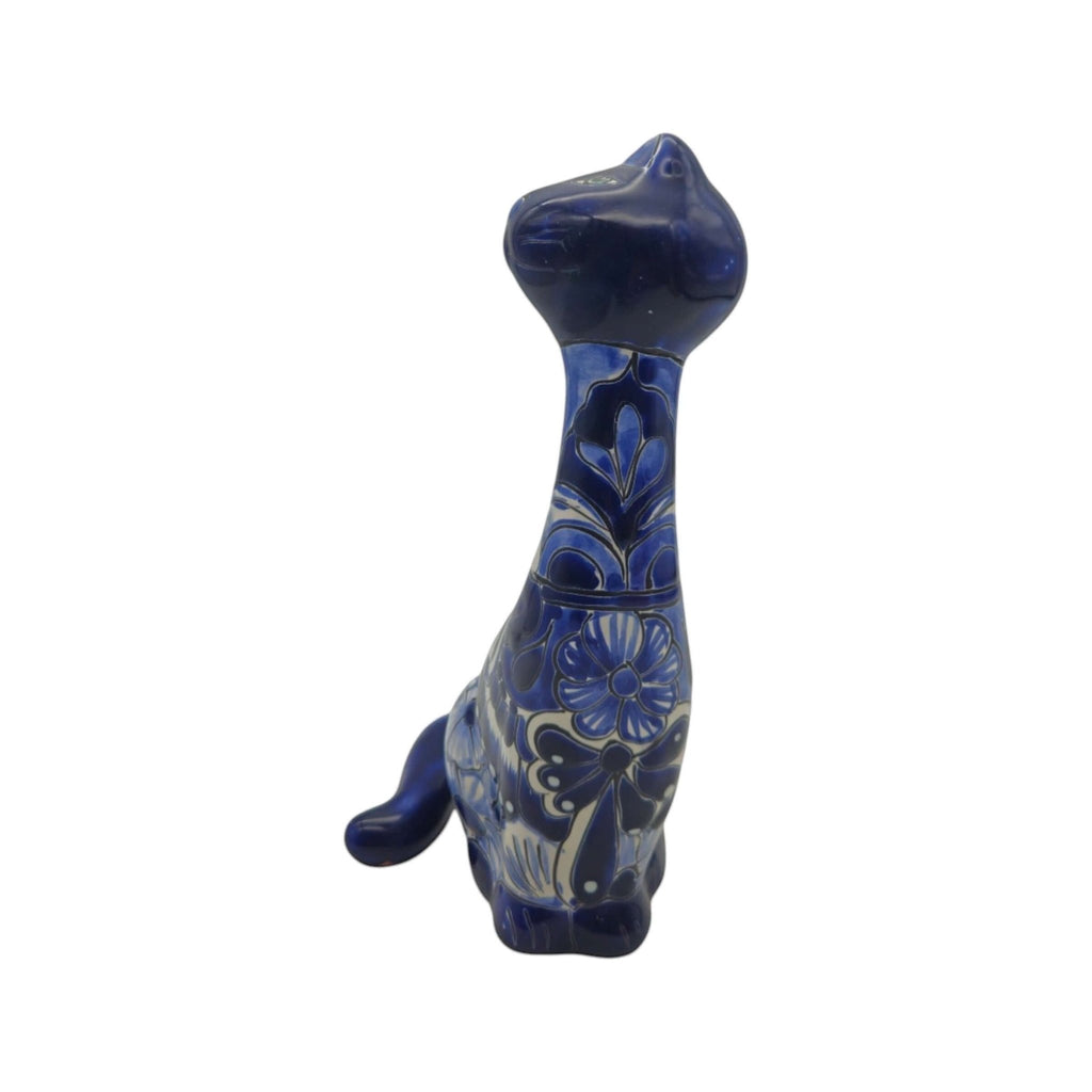 Talavera Cat Figurine | Multicolor Design Talavera Statue La Vie Bien Talavera Cat Figurine | Multicolor Design